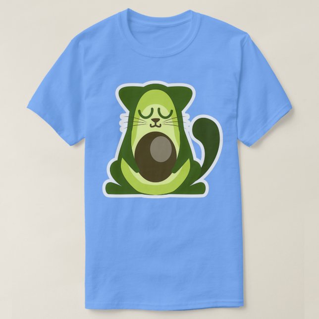Camiseta Avocado Cat Shirt Cute Avocado Cat Shirt Avocado S (Diseño del anverso)