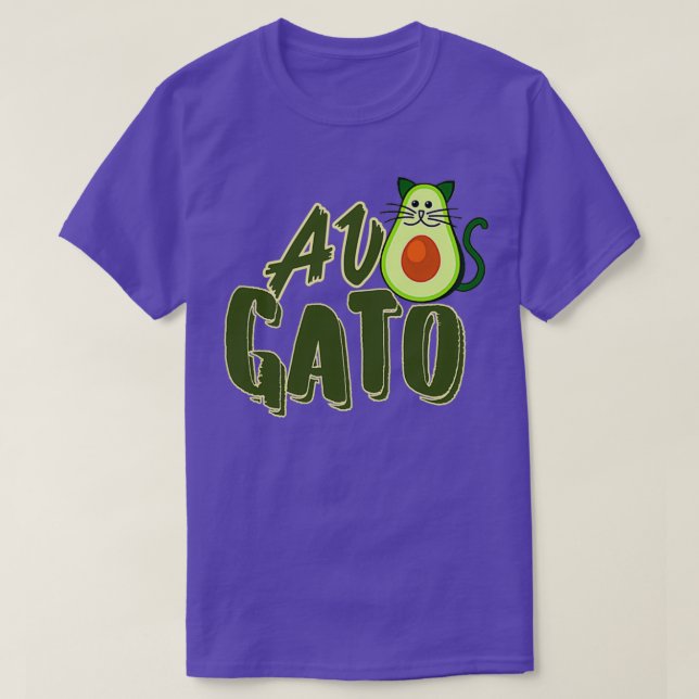 CAMISETA AVOCADO CON CARA CAT 2 (Diseño del anverso)