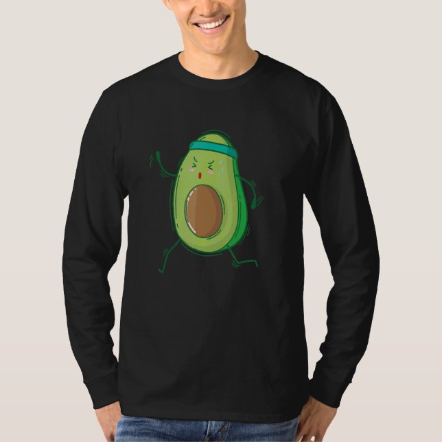 Camiseta Avocado Corriendo (Anverso)