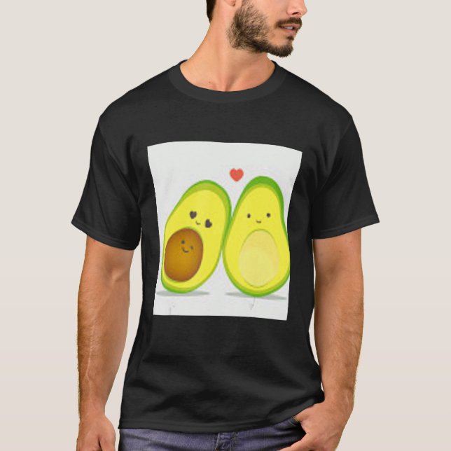 Camiseta avocado cute pattern  ilustration (Anverso)