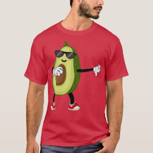 Camiseta Avocado Dabbing Dancing Sunglasses Clipart