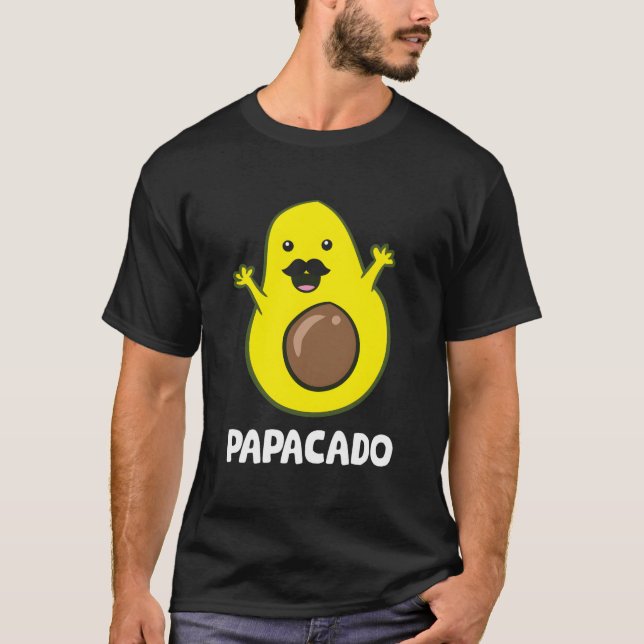 Camiseta Avocado Dad Vegan Guacamole Avocado Papacado (Anverso)