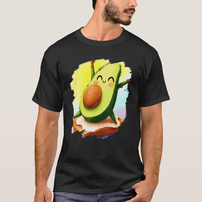 Camiseta Avocado Dancing on Toast Cute Avocado Bread Foodie (Anverso)