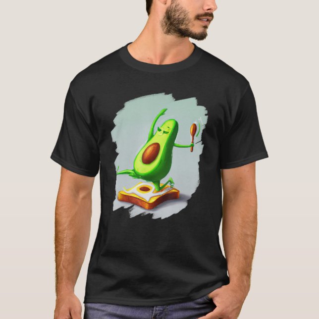 Camiseta Avocado Dancing on Toast Cute Avocado Bread Foodie (Anverso)