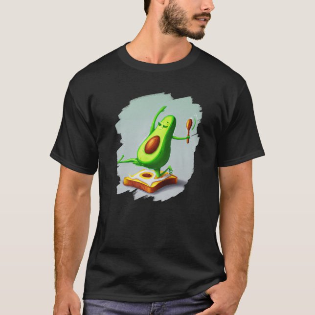 Camiseta Avocado Dancing on Toast Cute Avocado Bread Foodie (Anverso)