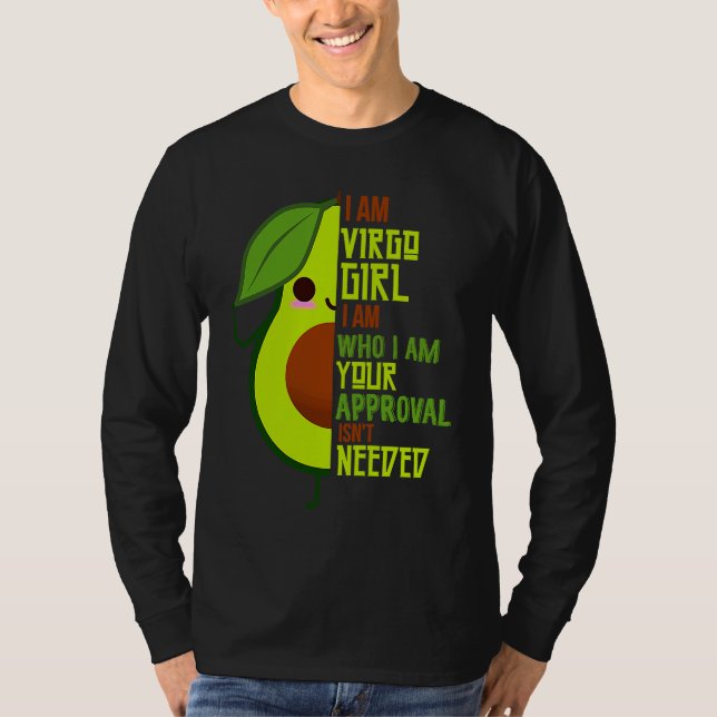 Camiseta Avocado Girl Virgo Born In August or September Que (Anverso)