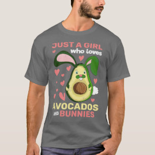 Camiseta Avocado Girls Rabbit Women Cute Forest Animal Bunn