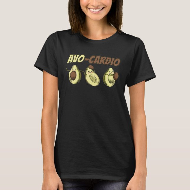 Camiseta Avocado Graphic Avo Cardio for a Avacardio Workout (Anverso)