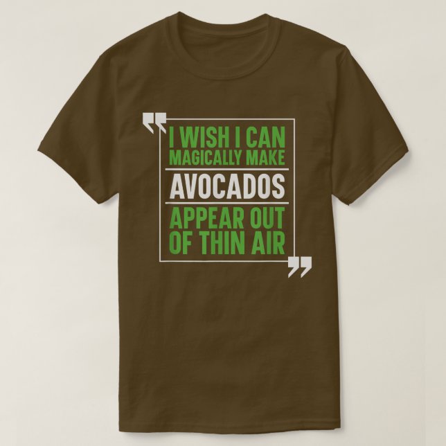 Camiseta Avocado Guacamole Costume  Magical Avocado Lover  (Diseño del anverso)
