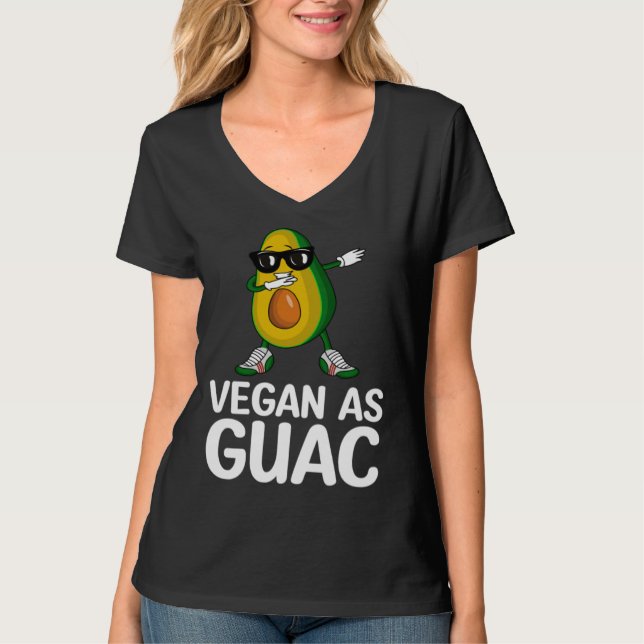 Camiseta Avocado  Healthy Fruit Guacamole Vegetarian Vegan  (Anverso)