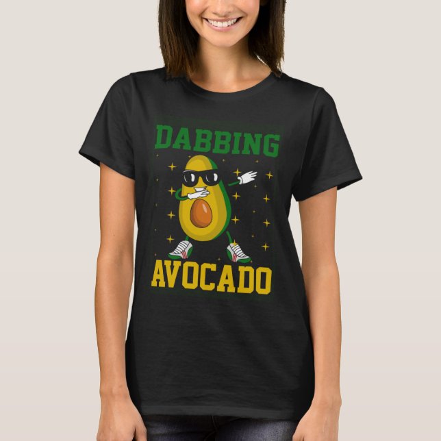 Camiseta Avocado  Healthy Fruit Guacamole Vegetarian Vegan  (Anverso)