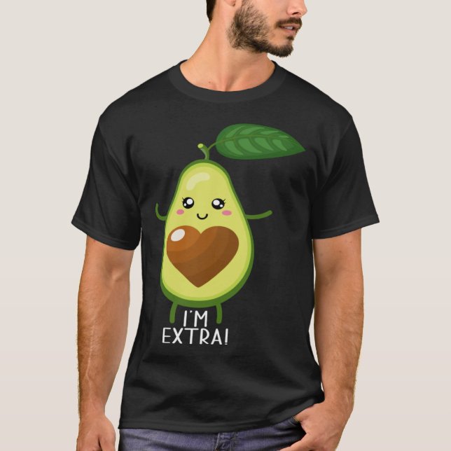 Camiseta Avocado Healthy Fruit Guacamole Vegetarian Vegan 1 (Anverso)