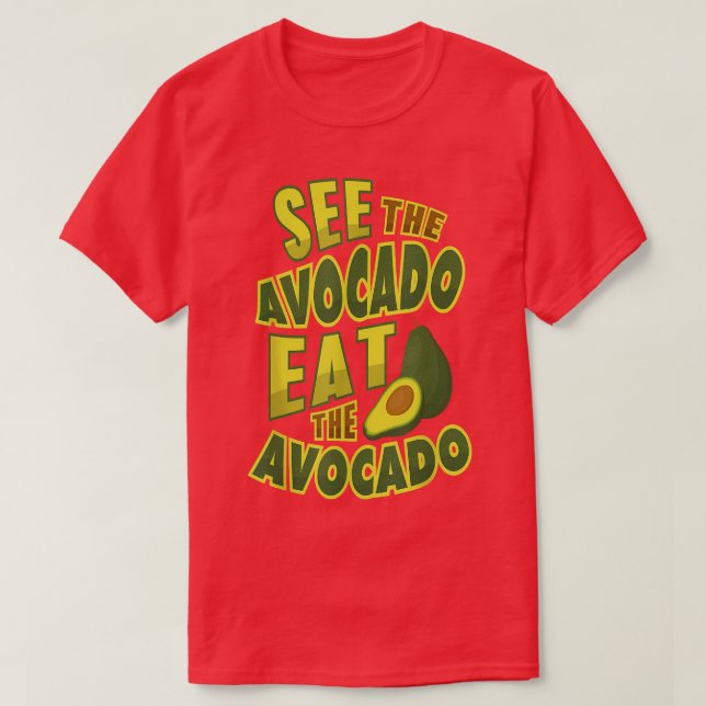 Camiseta Avocado Lover Vegan FunnyGift  (Diseño del anverso)