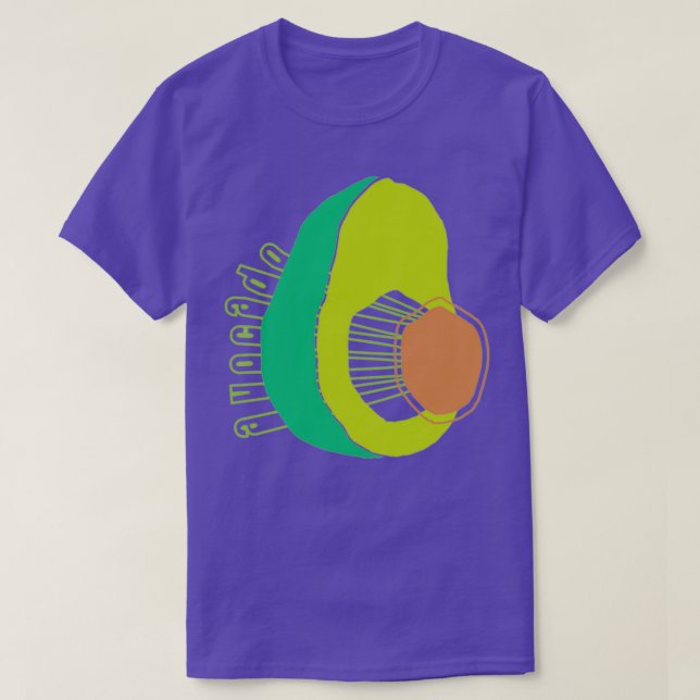 CAMISETA AVOCADO PEGATINA (Diseño del anverso)