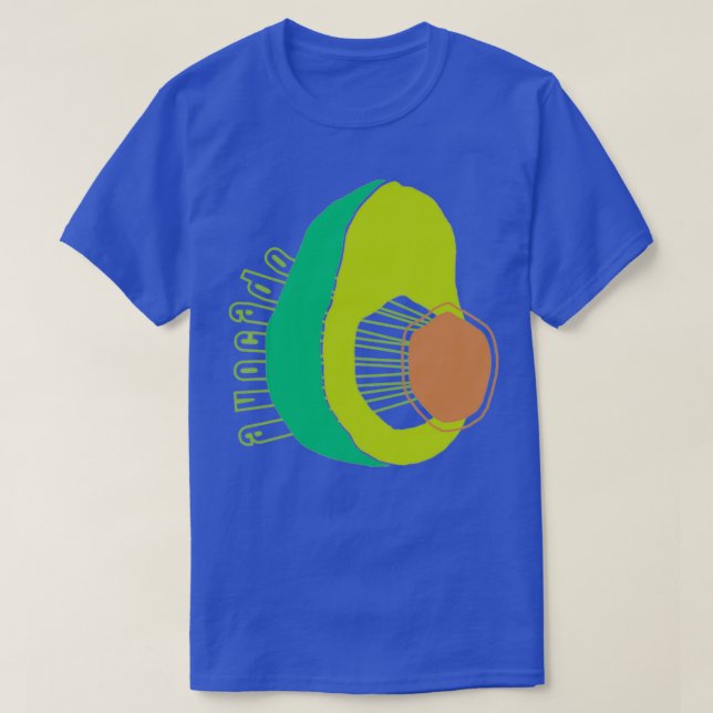CAMISETA AVOCADO PEGATINA 2 (Diseño del anverso)