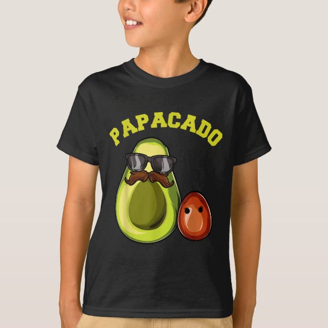 Camiseta Avocado Shirt For Men, Papacado Pregnancy Announce (Anverso)