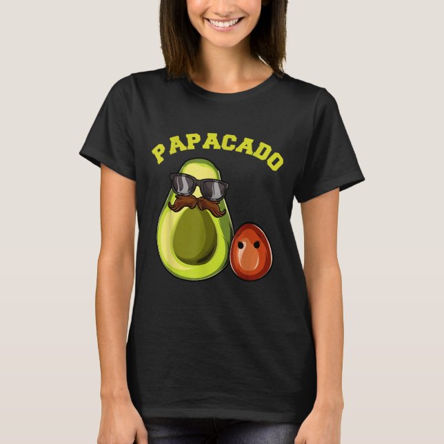 Camiseta Avocado Shirt For Men, Papacado Pregnancy Announce (Anverso)