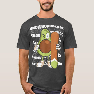 Camiseta Avocado Snowboarder Snowboarding Winter Sports 