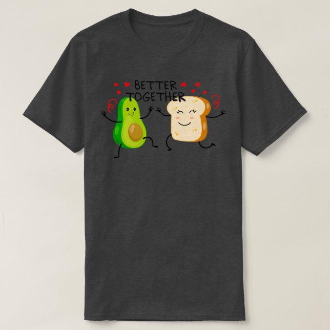 CAMISETA AVOCADO TOAST MEJOR JUNTOS (Diseño del anverso)