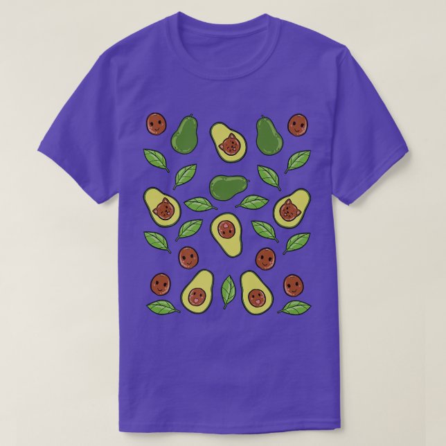 Camiseta Avocado Vegetable Pattern (Diseño del anverso)