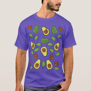 Camiseta Avocado Vegetable Pattern