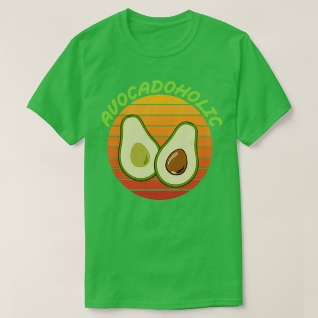 Camiseta Avocadoholic Avocado Gift Vegan Vegetarian Vegan G (Diseño del anverso)