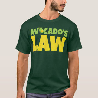 Camiseta Avocados Law Avogadro Go Vegan