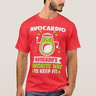 Camiseta Avocardio Adaguado diseño para vegetarianos y vega