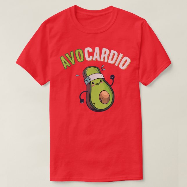 Camiseta Avocardio Aguacate Fitness Vegetable (Diseño del anverso)