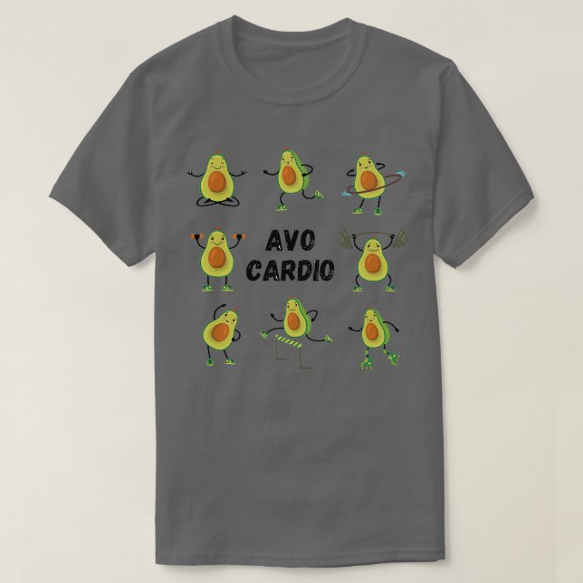 Camiseta Avocardio Avo Cardio Funny Fitness Aguacate Pun Pa (Diseño del anverso)