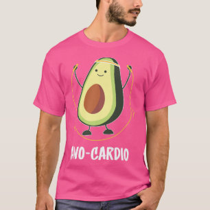 Camiseta Avocardio AvoCardio Eercise Fitness Gym Aguacate