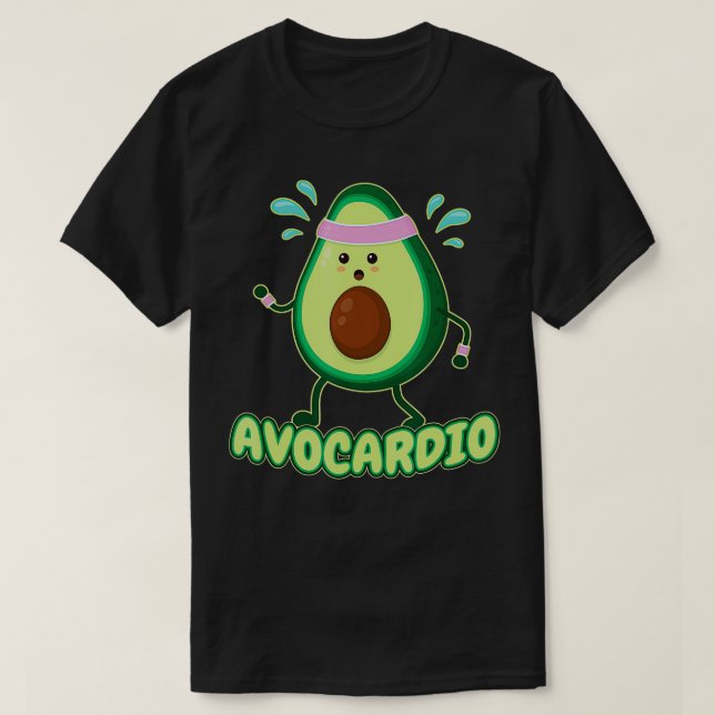 Camiseta Avocardio Avodio Ejerciendo Fitness Gym Runner Avo (Diseño del anverso)