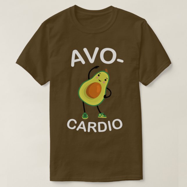 Camiseta AvoCardio Funny Aguacate Fitness 6 (Diseño del anverso)