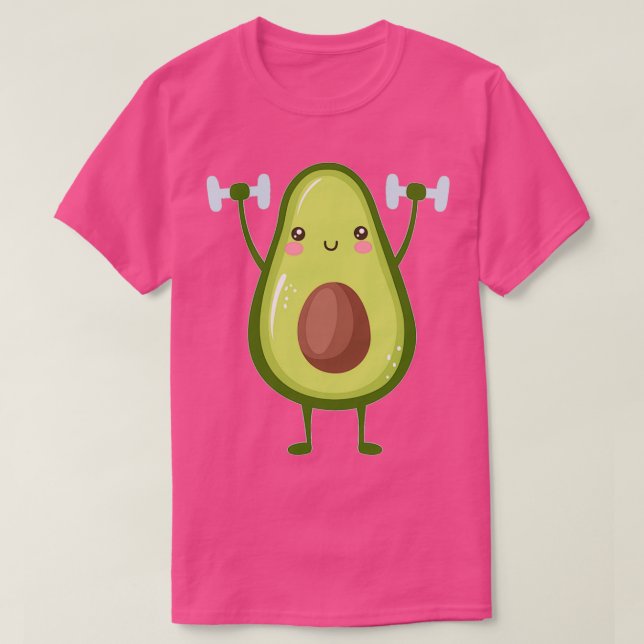 Camiseta Avocardio Funny Aguacate Gym (Diseño del anverso)