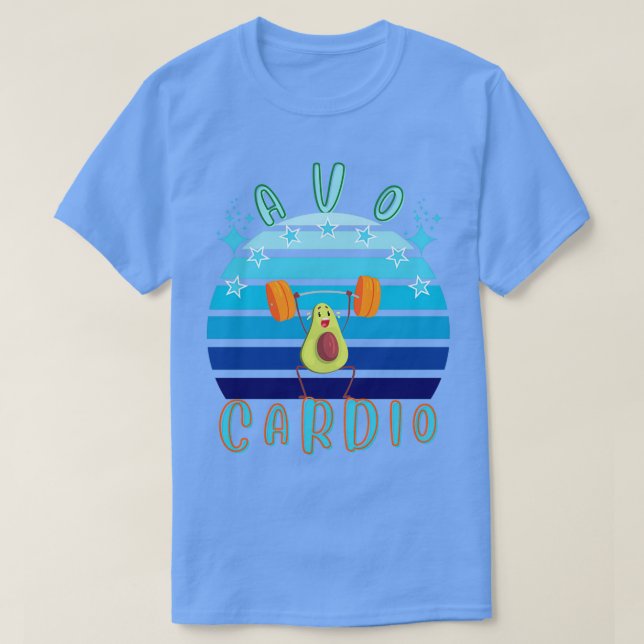 Camiseta Avocardio Funny Avocado Fitness 18 (Diseño del anverso)