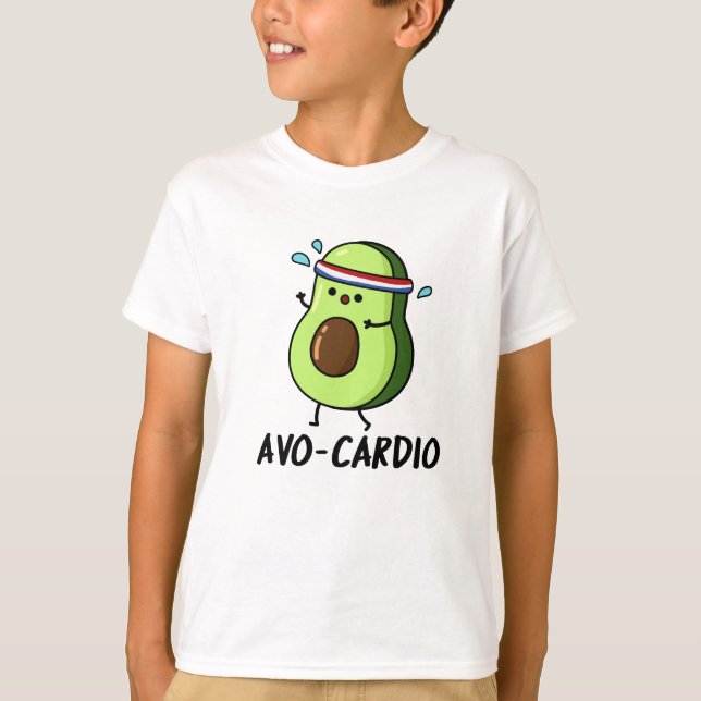Camiseta Avocardio Funny Ejercicio Aguacate Pun (Anverso)