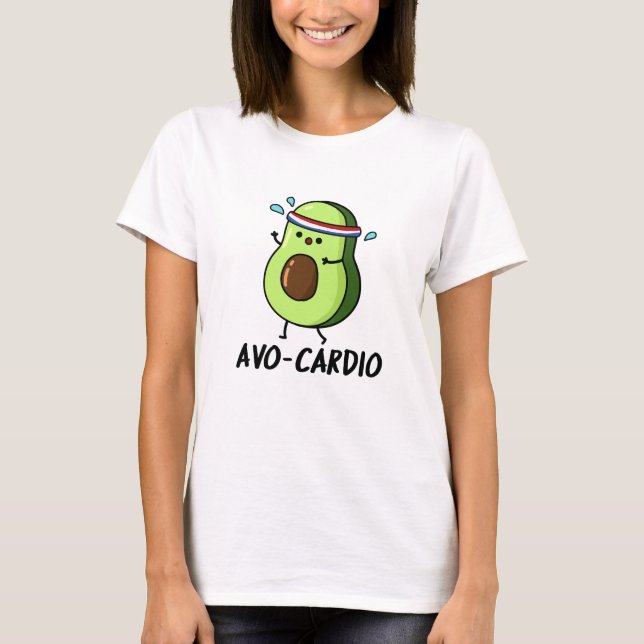 Camiseta Avocardio Funny Ejercicio Aguacate Pun (Anverso)