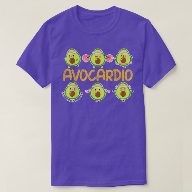 Camiseta Avocardio, Gym Funny, Taller De Aguacate Para Homb (Diseño del anverso)