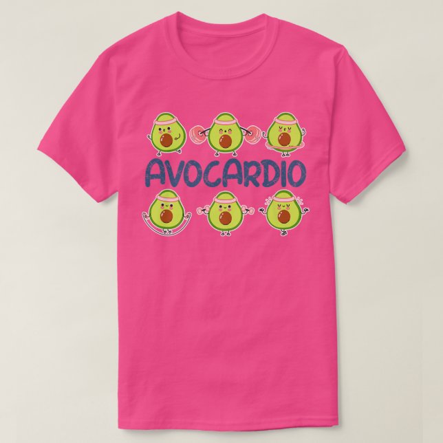 Camiseta Avocardio, Gym Funny, Taller De Aguacate Para Homb (Diseño del anverso)