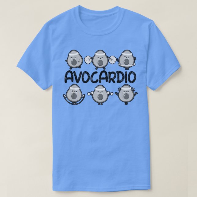 Camiseta Avocardio, Gym Funny, Taller De Aguacate Para Homb (Diseño del anverso)