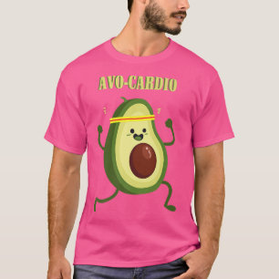 Camiseta AvoCardio Gym Workout Fitness Vegan Eercise Aguant