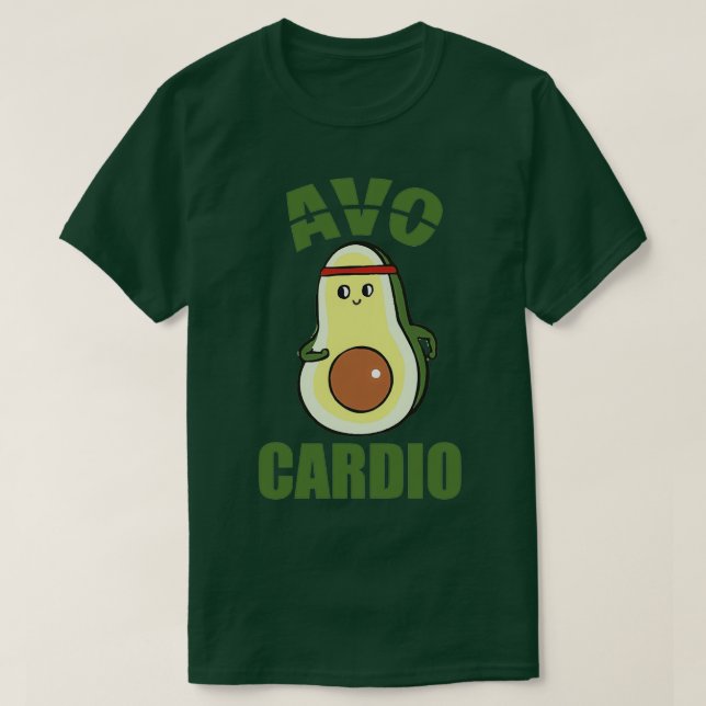 Camiseta avocardio lindo aguacate cardio (Diseño del anverso)