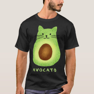 Camiseta Avocato Gato Lindo Aguacate Vegano Y Gato Gatito