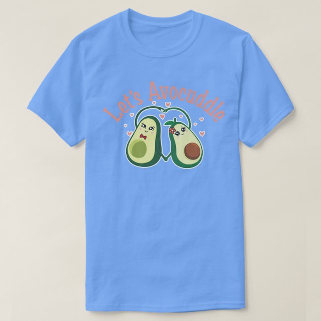 Camiseta Avocuddle, aguacate lindo, vegetariano gracioso, V (Diseño del anverso)