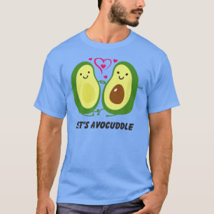 Camiseta Avocuddle, aguacate lindo, vegetariano gracioso, V
