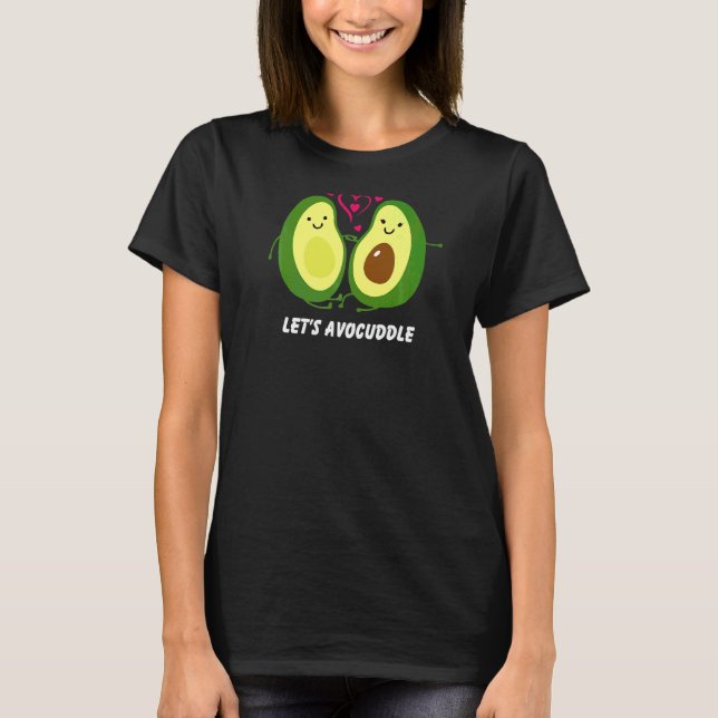 Camiseta Avocuddle Cute Aguacate Vegetario (Anverso)
