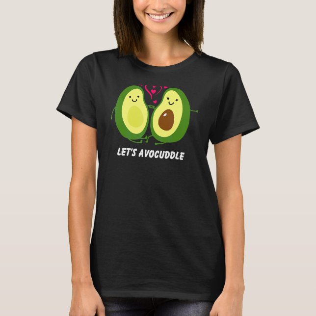 Camiseta Avocuddle Cute Aguacate Vegetario (Anverso)