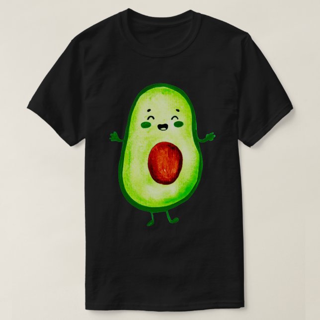 Camiseta Avocuddle cutie aguacate acuarela (Diseño del anverso)