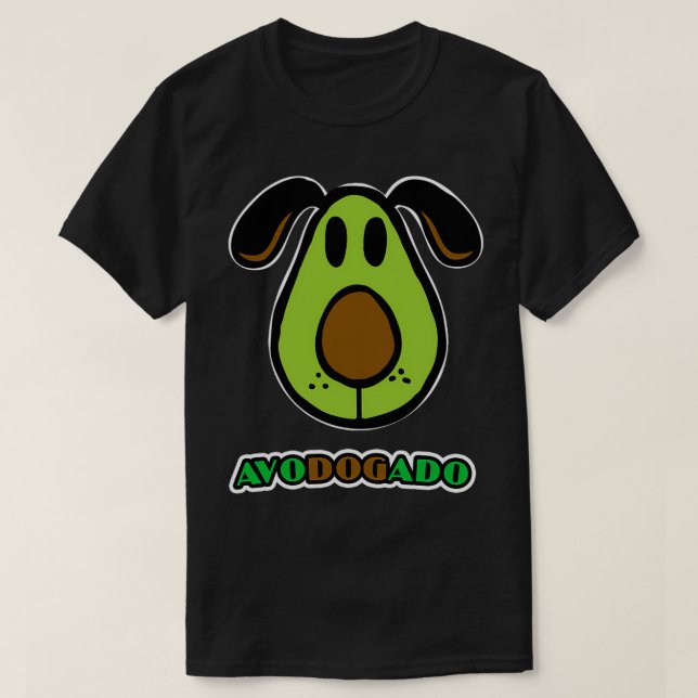 Camiseta Avodogado Funny Dog Cute Face Design Ideal Para Av (Diseño del anverso)