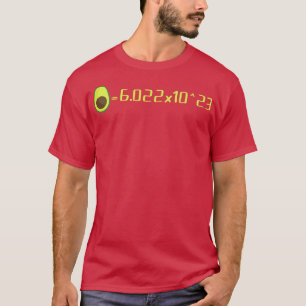 Camiseta Avogadros Número Mol Aguacate Ciencia Lover-T-Shir